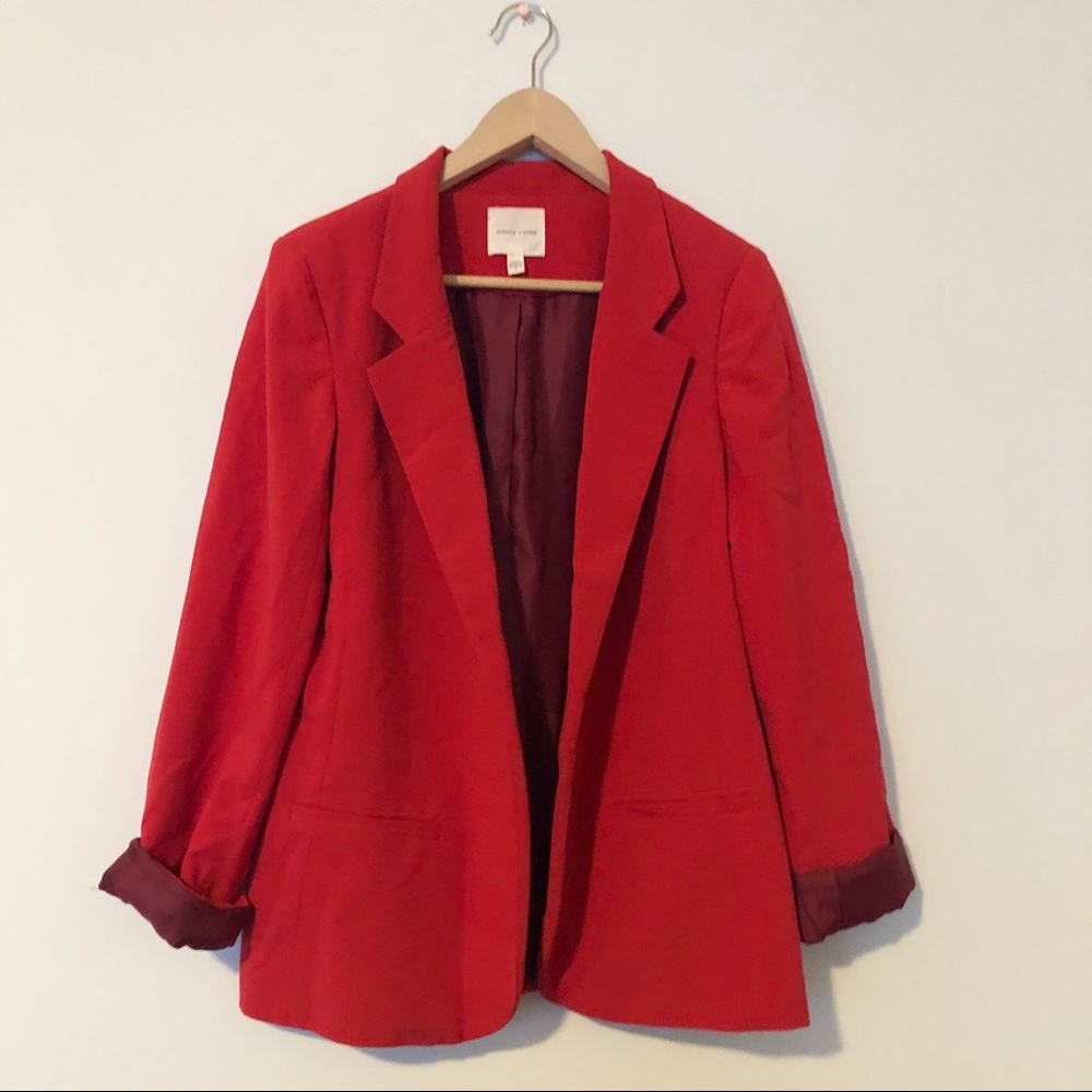 Red Blazer | Silence + Noise